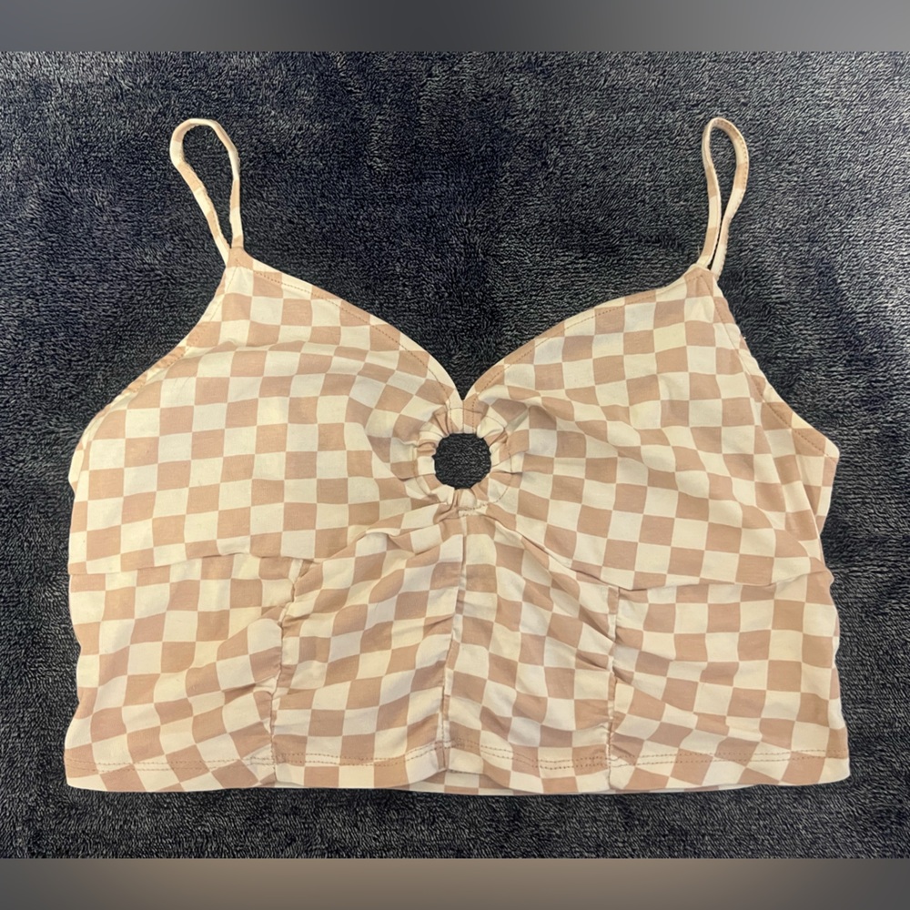 SO Plaid Crop Top